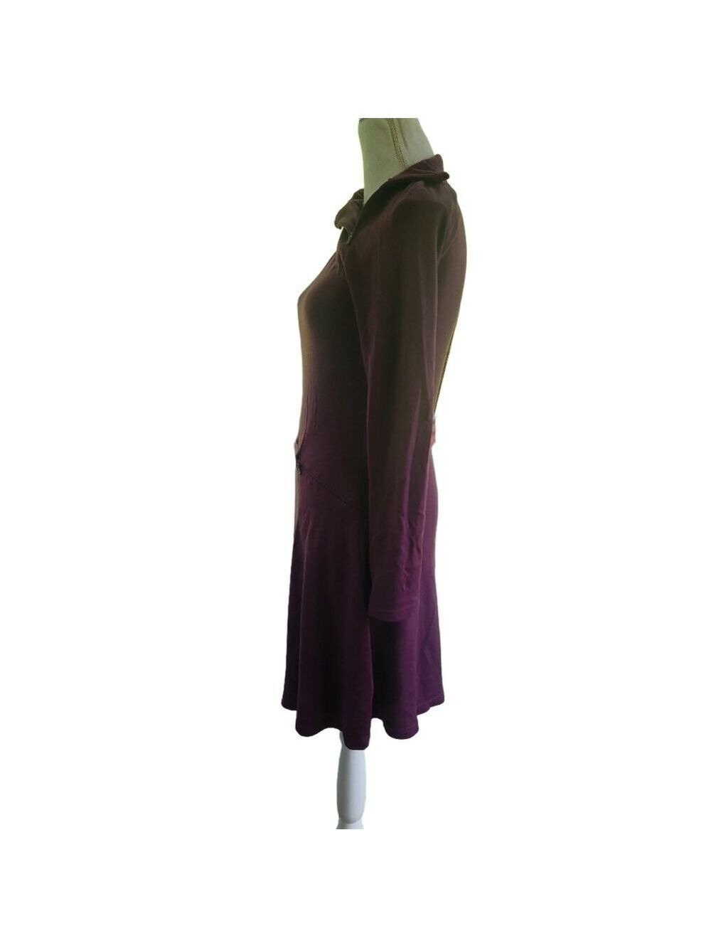 Athleta Purple wool blend longline sweater dress size Small 880254 Athletic - Picture 7 of 11